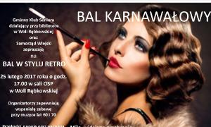 Bal Karnawałowy w stylu retro w Woli Rębkowskiej