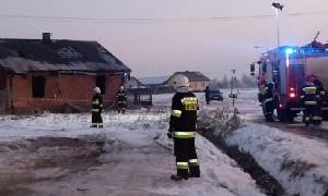 Pożar budynku mieszkalnego w Jaźwinach