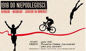 1918 do niepodległości: płyniemy – biegniemy – jedziemy na rowerze