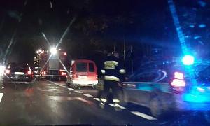 Wypadek w Lipówkach i utrudnienia w ruchu na DK17