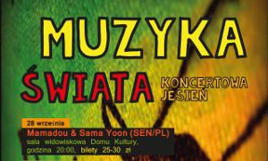Mamadou & Sama Yoon na rozpoczęcie „Koncertowej jesieni” w CSiK