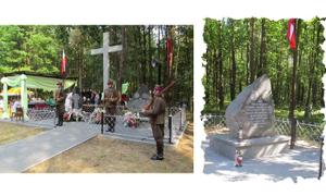Uroczystości patriotyczno-religijne w unińskim lesie 
