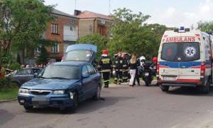 Zderzenie 3 aut przy „Dwójce” w Garwolinie: 1 osoba w szpitalu