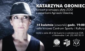 Koncert Katarzyny Groniec już w kwietniu