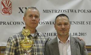 Reprezentowali powiat na MP w tenisie stołowym. Andrzej Głodek mistrzem kraju