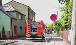 Ewakuowali mieszkańców, bo ktoś przeciął rurę z gazem