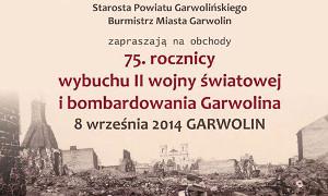 Obchody 75. rocznicy wybuchu wojny i bombardowania miasta 