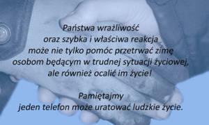Nie bądź obojętny na los osób bezdomnych