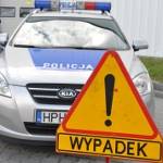 Zderzenie motocyklisty z rowerzystą