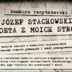 Konkurs recytatorski: poezja Stachowskiego