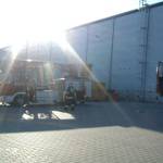 Pożar w centrum logistycznym