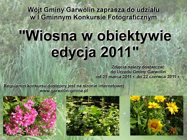 Wiosna w obiektywie - konkurs