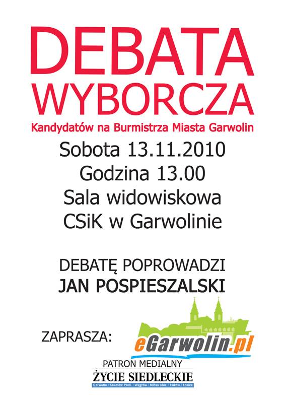 Wybory – zapraszamy na debatę!