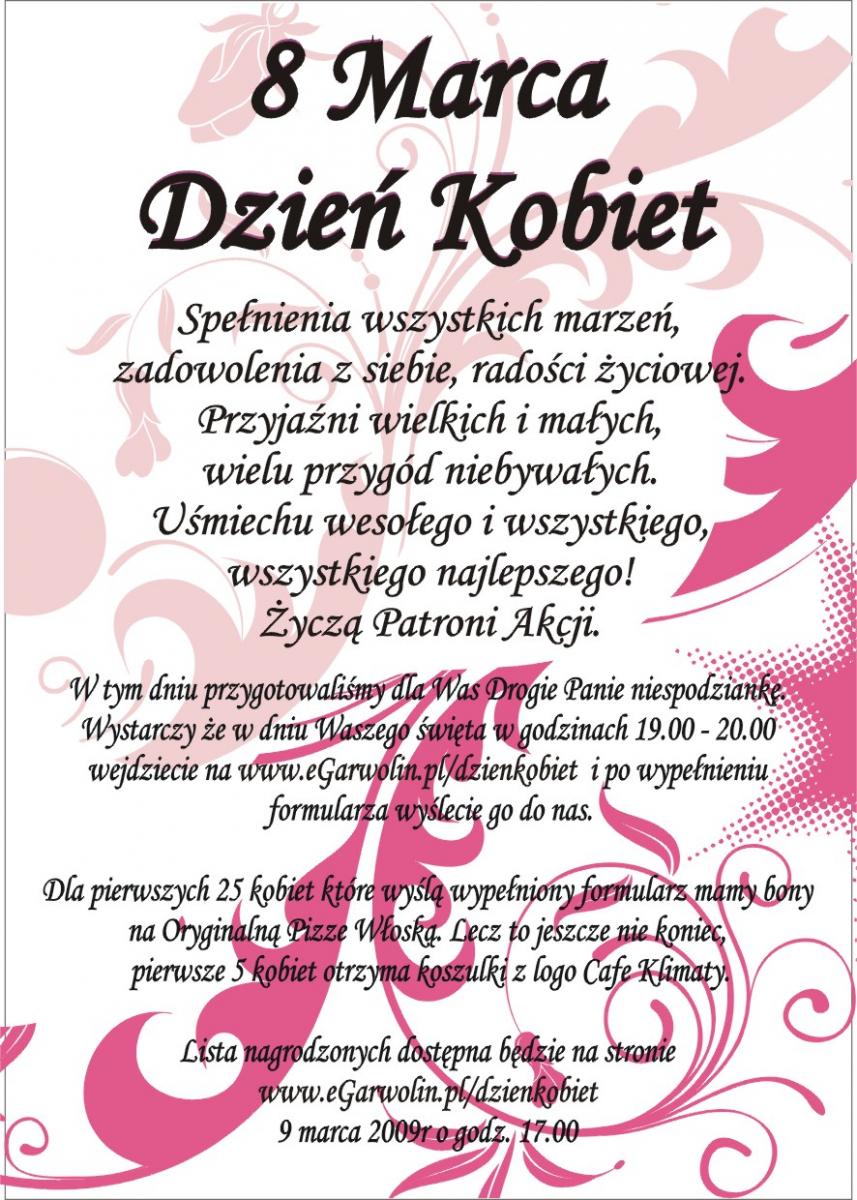 8 marca - Dzień Kobiet