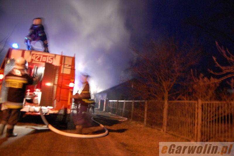 Pożar budynku.