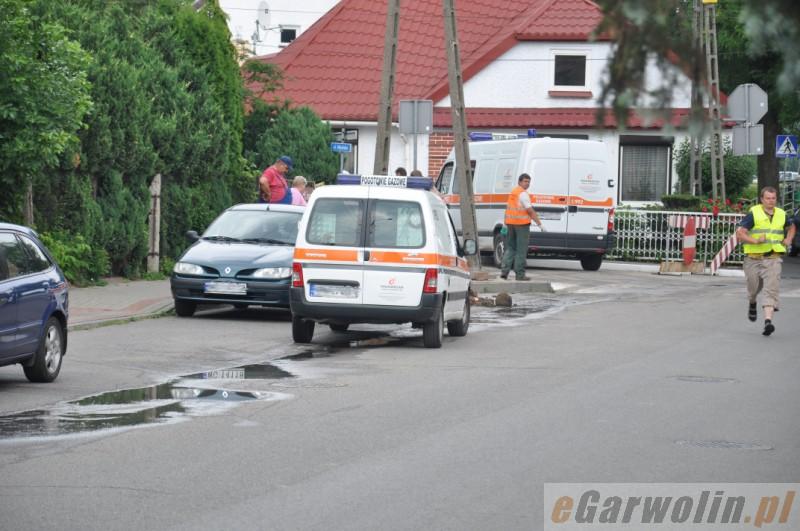 Wyrwane przyłącze gazociągu