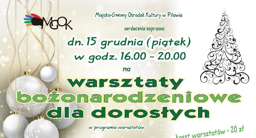 Warsztaty świąteczne dla dorosłych