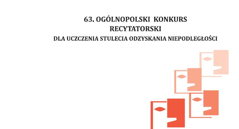 Zaproszenie na 62 Ogólnopolski Konkurs Recytatorski