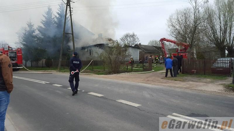 Pożar dwóch budynków mieszkalnych w Starym Puznowie