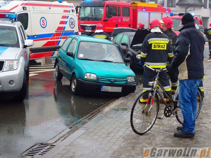 Garwolin: zderzenie nissana ze skodą