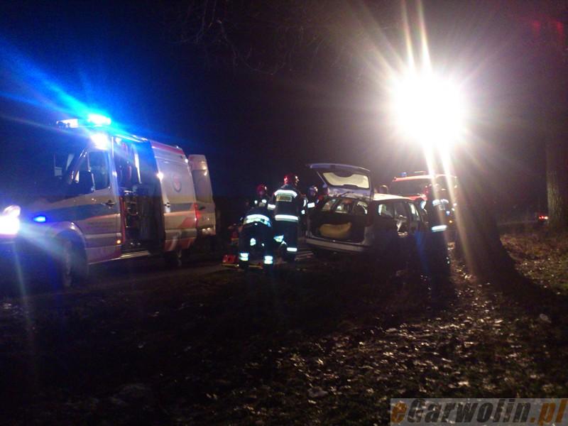 Gm. Górzno: ford uderzył w drzewo. Są ranni