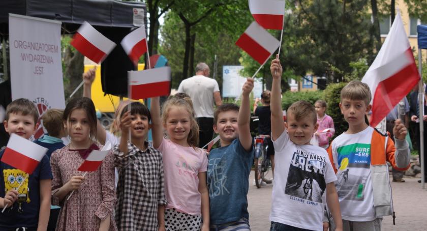 Biało - Czerwono w centrum Garwolina