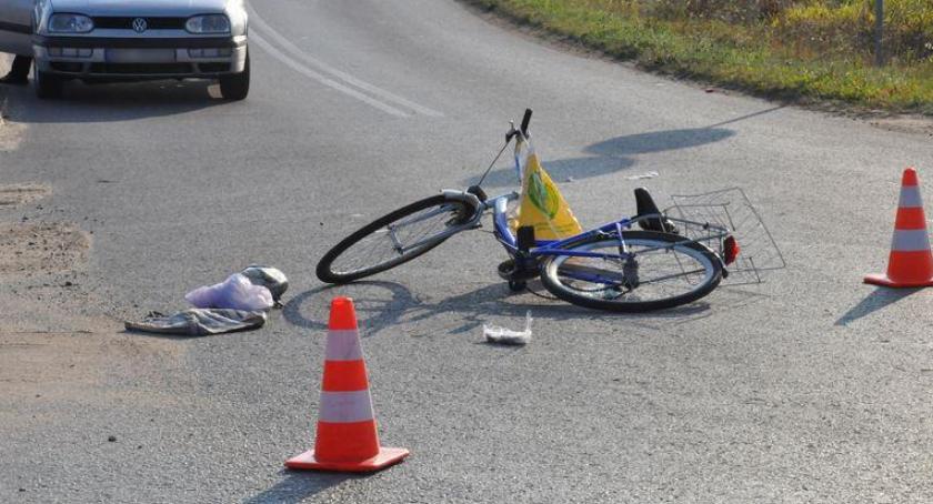 Wypadek w Łaskarzewie – 18-latek potrącił rowerzystkę