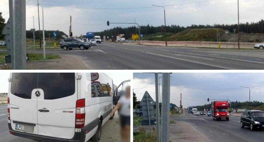 DK17 – Lipówki – BMW uderzyło w busa z podróżnymi