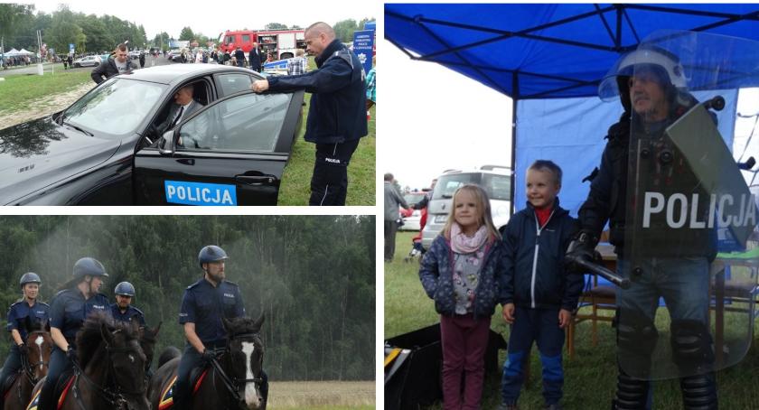 Policjanci na zawodach w Górkach