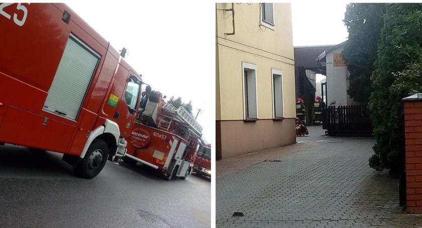 Pożar w zakładzie masarskim w Garwolinie