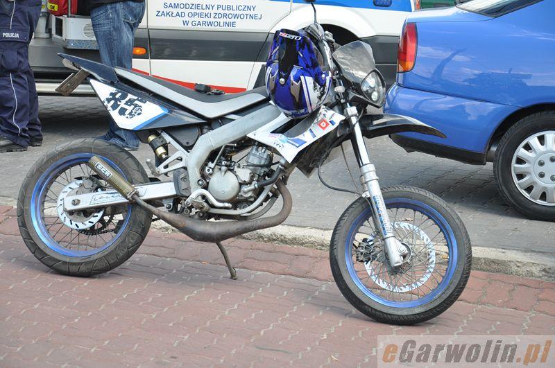 Kolizja z udziałem motocyklisty na Mazowieckiej