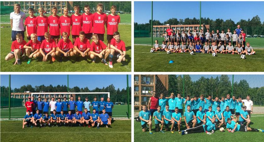 Młodzi piłkarze GKS Wilga Garwolin trenują w Mrągowie