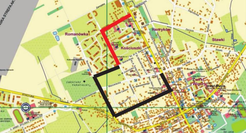 Ulica Mazowiecka w Garwolinie zamknięta dla ruchu