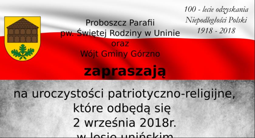Uroczystości w lesie unińskim 