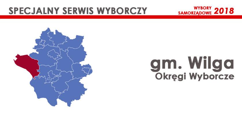 Gm. Wilga: Okręgi wyborcze - wybory samorządowe 2018