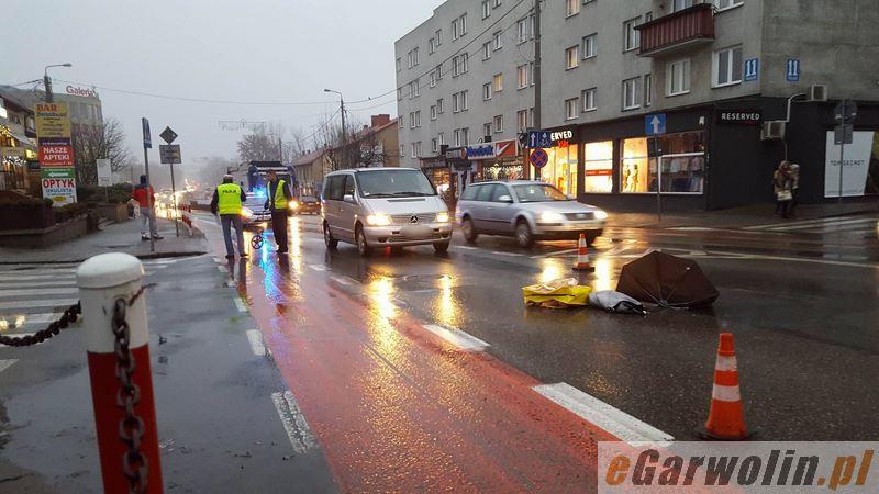 Garwolin: potrącenie na przejściu dla pieszych