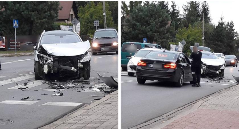 Kolizja na skrzyżowaniu w Garwolinie
