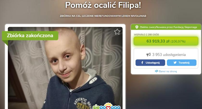 Filip dostanie lek! Zebrano blisko 64 tys. zł!