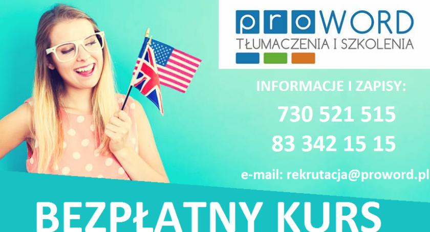Bezpłatny kurs języka angielskiego – trwają zapisy