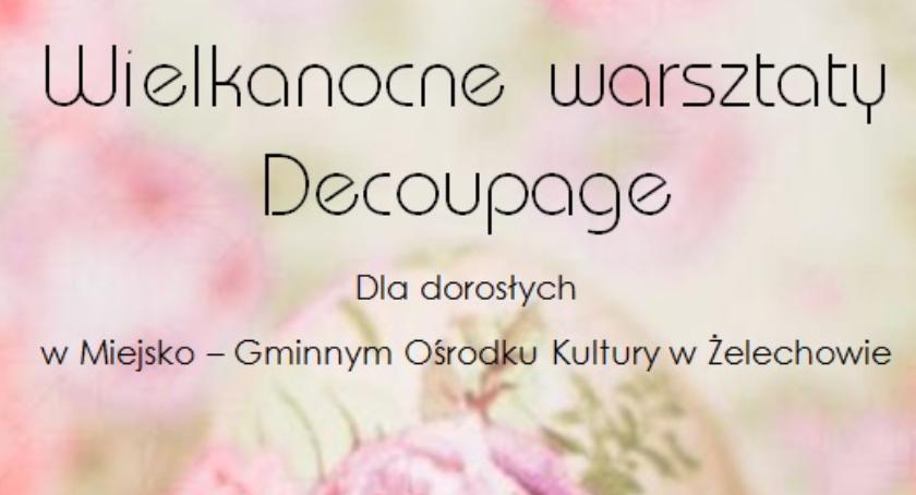 Wielkanocne warsztaty z decoupage dla dorosłych