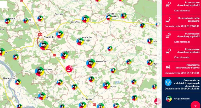 Ponad 5 000 zgłoszeń na Mapie Zagrożeń Bezpieczeństwa w naszym powiecie