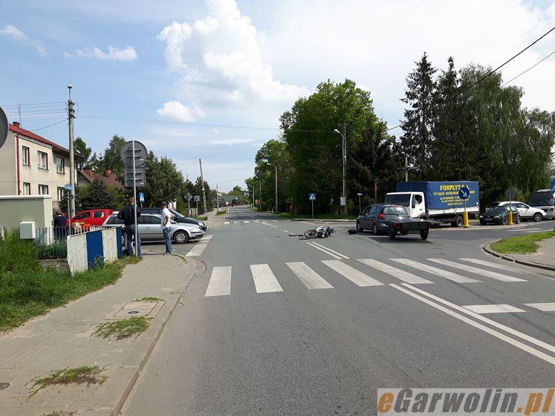 Garwolin: nie ustąpił pierwszeństwa, uderzył w motocykl