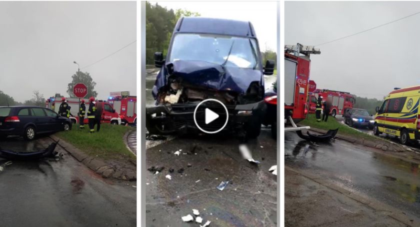Wypadek na skrzyżowaniu w Wildze (video)