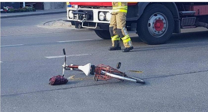 Potrącenie rowerzystki i pieszej 