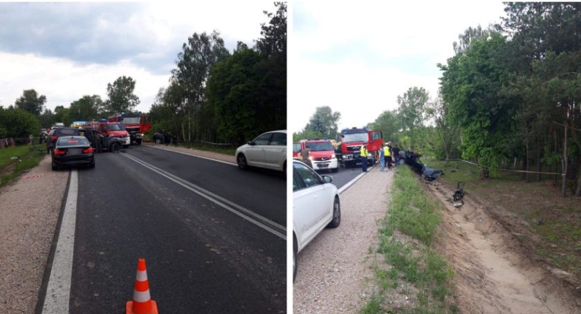 Śmiertelny wypadek na DW 801– Droga jest zablokowana