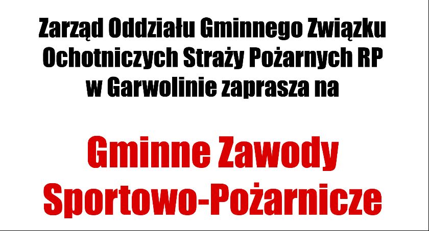 Gminne zawody sportowo-pożarnicze 