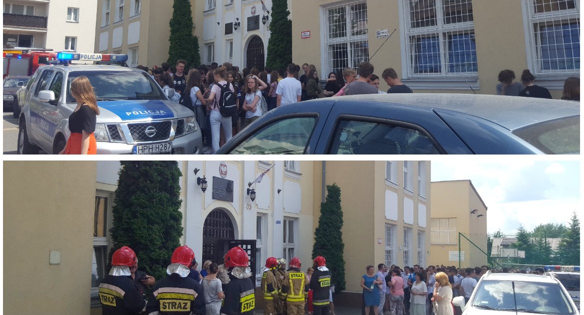 Ewakuacja LO na Długiej – Drażniący zapach w szkole