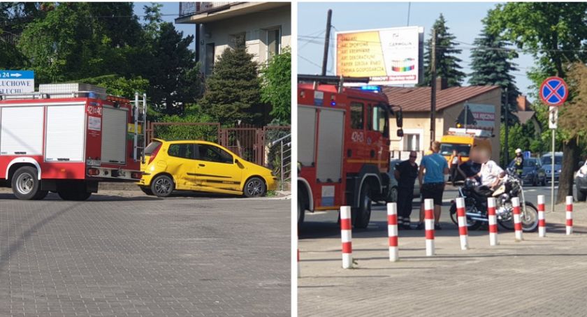 Nie ustąpiła pierwszeństwa – Doszło do kolizji z motocyklem