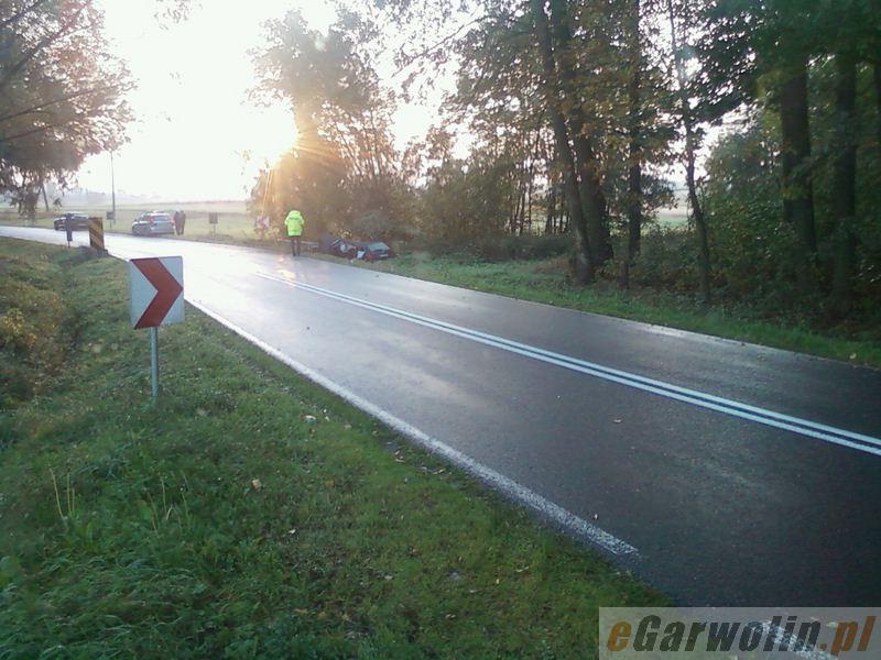 Audi wylądowało w rowie