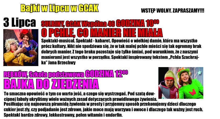 Wakacje z Gminnym Centrum Animacji Kultury w Sulbinach